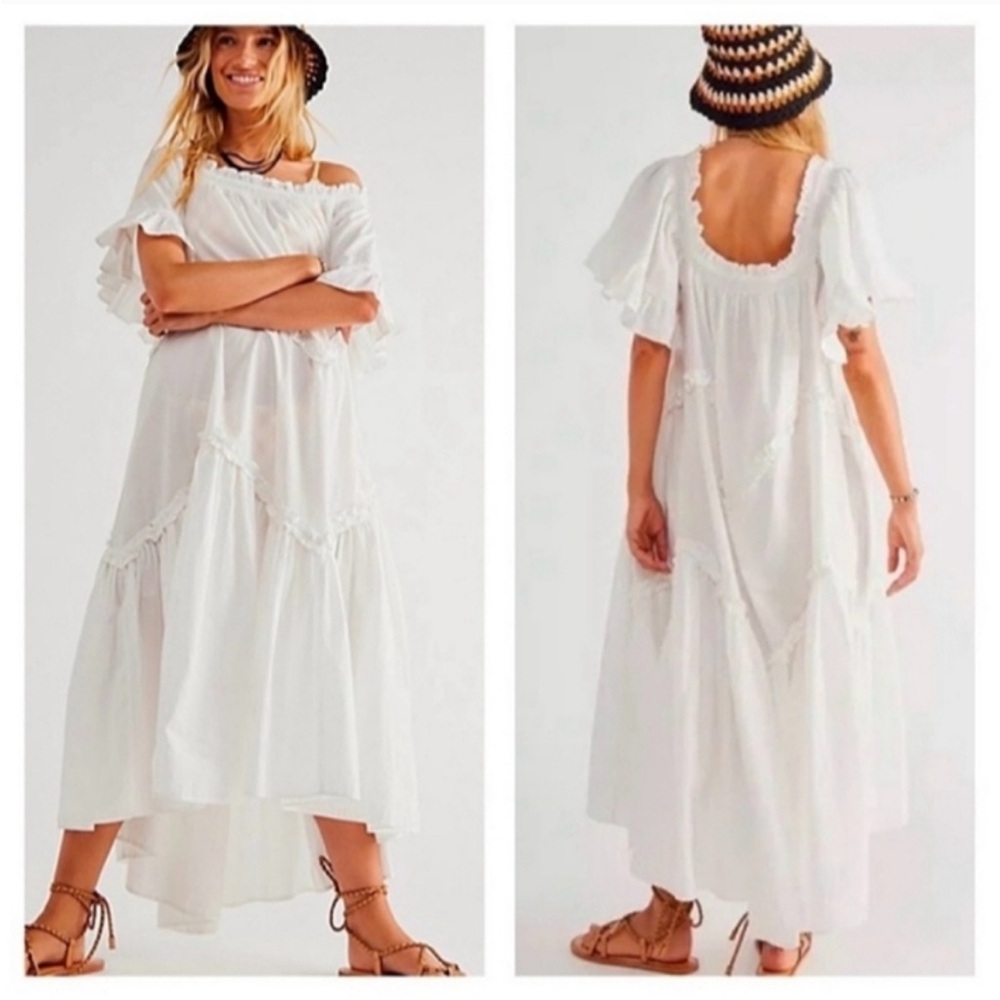 Free People White Maxi Dress